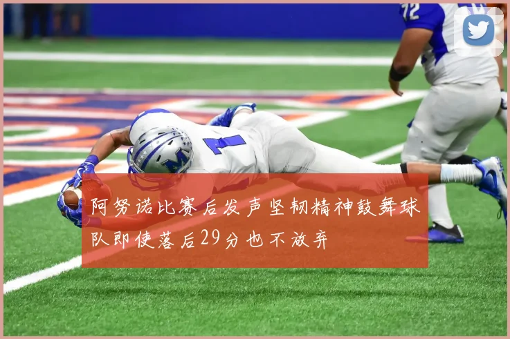 阿努诺比赛后发声坚韧精神鼓舞球队即使落后29分也不放弃